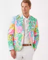 Lilly Pulitzer Men's Stuff Flagler Blazer In Multi Bright Delight Patch