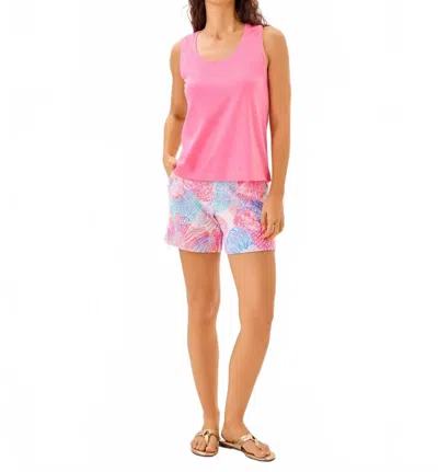 Lilly Pulitzer Meredith Tank Top In Rousseau Pink In Multi