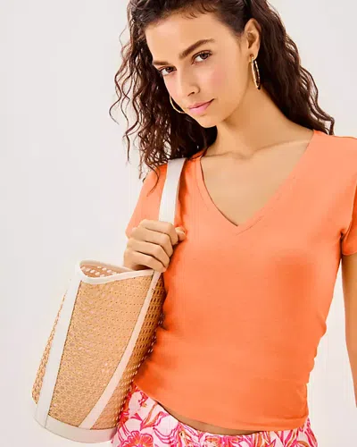 Lilly Pulitzer Meredith Tee In Orange