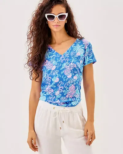 Lilly Pulitzer Meredith Tee In Blue