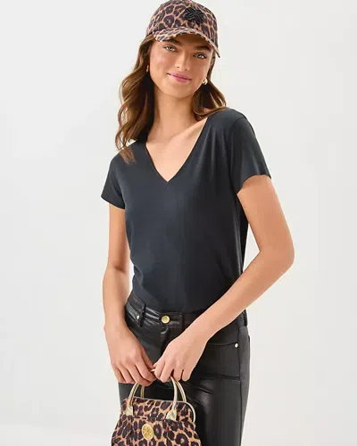 Lilly Pulitzer Meredith Tee In Black