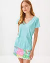 Lilly Pulitzer Meredith Tee In Fresh Water Blue