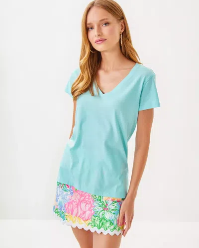 Lilly Pulitzer Meredith Tee In Fresh Water Blue