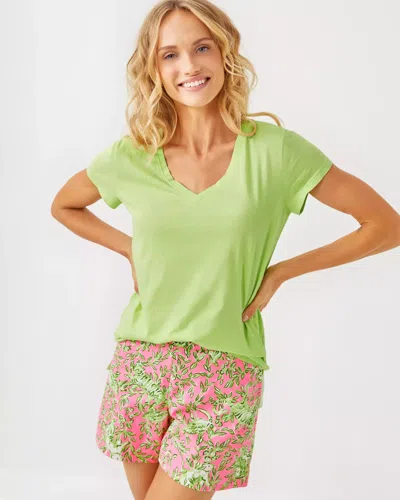 Lilly Pulitzer Meredith Tee In Jade Lime