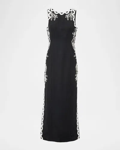 Lilly Pulitzer Messina Shift Maxi Dress In Black
