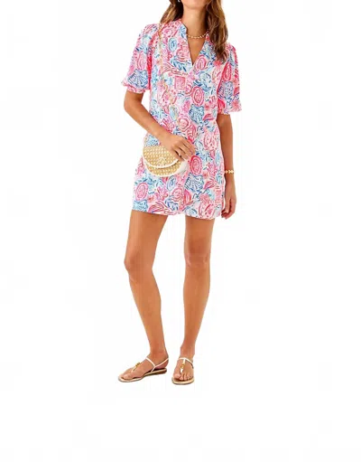 Lilly Pulitzer Mialeigh Dress In Lil Sun Sea Sand In Multi