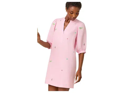 Lilly Pulitzer Mialeigh Elbow Sleeve Linen In Pink