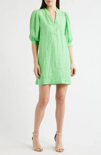 Lilly Pulitzer ® Mialeigh Elbow Sleeve Linen Shift Dress In Green