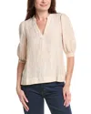 Lilly Pulitzer Mialeigh Linen Blouse In Neutral
