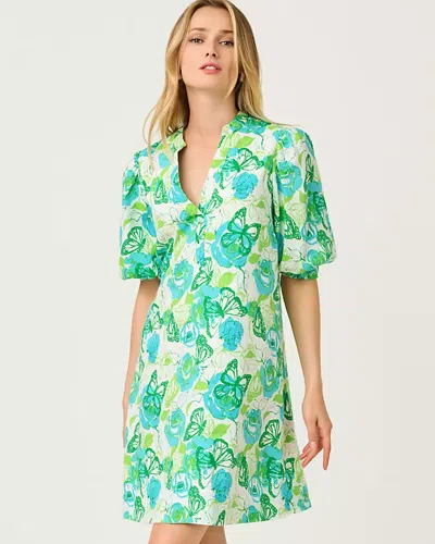 Lilly Pulitzer Mialeigh Linen Dress In Green