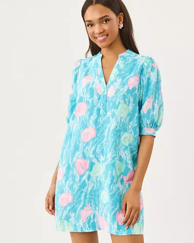 Lilly Pulitzer Mialeigh Linen Dress In Blue