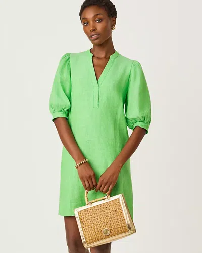 Lilly Pulitzer Mialeigh Linen Dress In Green
