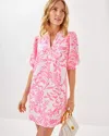 Lilly Pulitzer Mialeigh Linen Dress In Rousseau Pink Glisten In The Sun