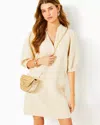 Lilly Pulitzer Mialeigh Linen Dress In Sand Bar X Resort White