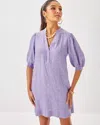 Lilly Pulitzer Mialeigh Linen Dress In Tropicalia Purple X Resort White