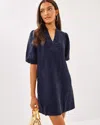 Lilly Pulitzer Mialeigh Linen Dress In True Navy X True Navy