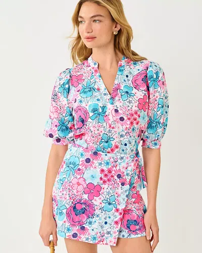 Lilly Pulitzer Mialeigh Linen Top In Multi