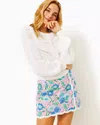 Lilly Pulitzer Michelina Cotton Mini Skort In Conch Shell Pink Rumor Has It