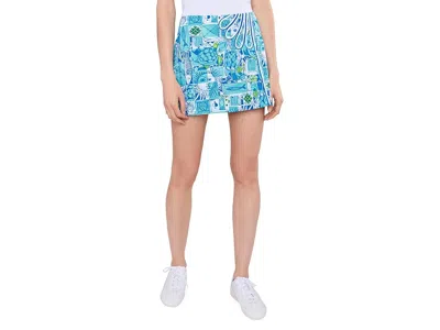 Lilly Pulitzer Michelina Mini Skort Women's Skirt Mint Condition Harlillyquin: 8 In Blue