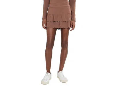 Lilly Pulitzer Miesha Scallop Skort Upf Women's Skort Coco Beach: Xs In Brown