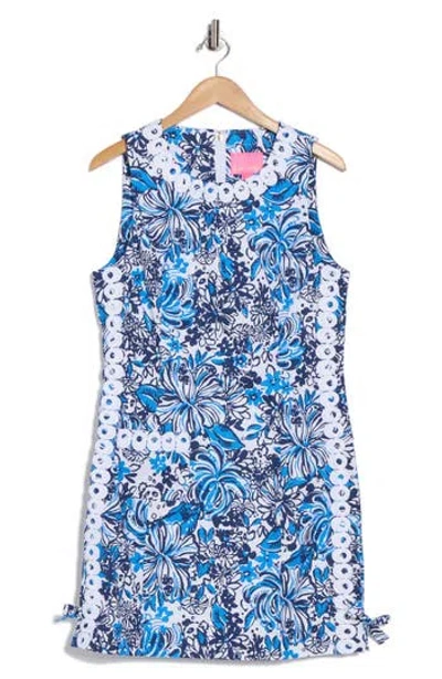 Lilly Pulitzer ® Mila Stretch Cotton Shift Dress In Blue