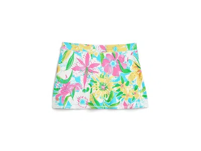 Lilly Pulitzer Mini Aila Skort Upf 50+ (toddler/little Kids/big Kids) Girl's Shorts Multi Lovely Lilly: Md (6-7 Lit In White