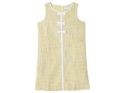 Lilly Pulitzer Mini Aria Shift (toddler/little Kid/big Kid) Girl's Dress Limoncello Spacedye Stripe Boucle : 10 Big In Green