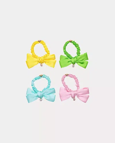 Lilly Pulitzer Mini Bow Scrunchie Set In Multi