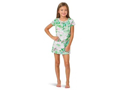 Lilly Pulitzer Mini Cody Dress (toddler/little Kid/big Kid) Girl's Dress Putting Green Poppyland : Md (6-7 Little K