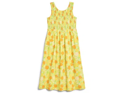 Lilly Pulitzer Mini Daisey Midi Dress (toddler/little Kid/big Kid) Girl's Dress Island Palm Zesty: 14 Big Kid In Yellow
