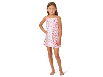 Lilly Pulitzer Mini Delores Dress (toddler/little Kid/big Kid) Girl's Dress Conch Shell Pink Sunny Daisies : 2t Tod