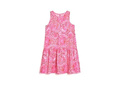 Lilly Pulitzer Mini Dixi Dress (toddler/little Kid/big Kid) Girl's Dress Paradise Punch Jims Stuff: Xs (2t-3t Toddl In Pink