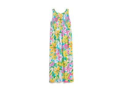 Lilly Pulitzer Mini Finnley Midi Dress (toddler/little Kid/big Kid) Girl's Dress Multi Lovely Lilly: Xs (2t-3t Todd In Green