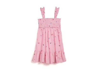 Lilly Pulitzer Mini Hardy Dress (toddler/little Kid/big Kid) Girl's Dress Paradise Punch: Lg (8-10 Big Kid) In Pink