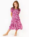 Lilly Pulitzer Mini Jilly Sleeved Midi Dress In Elderflower Blossom Lil Escape Plan