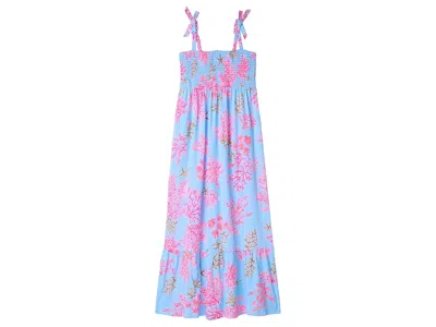 Lilly Pulitzer Mini Kailua Maxi Dress (toddler/little Kid/big Kid) Girl's Dress Royal Coral : Sm (4-5 Little Kid), 