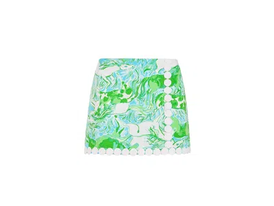 Lilly Pulitzer Mini Michelina Skort (toddler/little Kid/big Kid) Girl's Skort Capri Blue Galloping Gals : Lg (8-10  In Multi