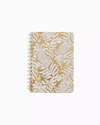Lilly Pulitzer Mini Notebook In Gold Metallic Bon Vivants