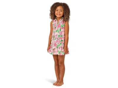 Lilly Pulitzer Mini Riegan Dress (toddler/little Kid/big Kid) Girl's Dress Putting Green Hannah : Lg (8-10 Big Kid)