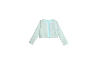 Lilly Pulitzer Mini Rohana Boucle Jacket (toddler/little Kid/big Kid) Girl's Clothing Capri Blue Fantasy Boucle : 2