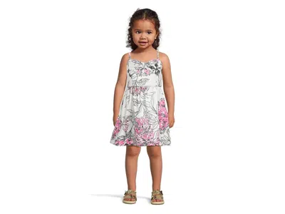 Lilly Pulitzer Mini Ryder Dress (toddler/little Kid/big Kid) Girl's Dress Coconut All Dahled Up Luxe : 2t Toddler,  In White