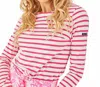 Lilly Pulitzer Minquidame Long Sleeve Tee In Rose In Multi