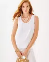 Lilly Pulitzer Mollee Top In Resort White