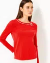 Lilly Pulitzer Morgen Sweater In Rococo Red