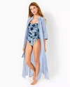 Lilly Pulitzer Natalie Maxi Cover-up In Coastal Blue