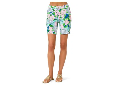 Lilly Pulitzer Natia Mid-rise Knit Shorts In Green