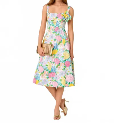 Lilly Pulitzer Nelly Stretch Midi Dress In Multi Lilly Garden