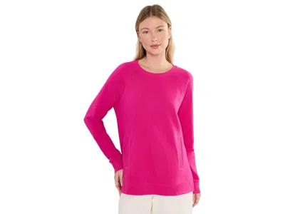 Lilly Pulitzer New Beach Comber Pullover Women's Sweatshirt Berry Bouquet: Xl, Cotton In Brown