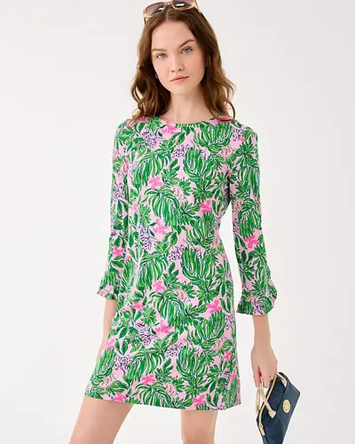 Lilly Pulitzer Nichole 3/4 Sleeve Dress In Green