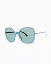 Lilly Pulitzer Norah Sunglasses In Multi Bahamas Beachcomber Sunglasses